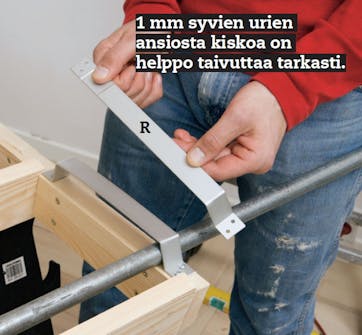 Taivutetut alumiinikiskot Parvitikkaiden rakentaminen